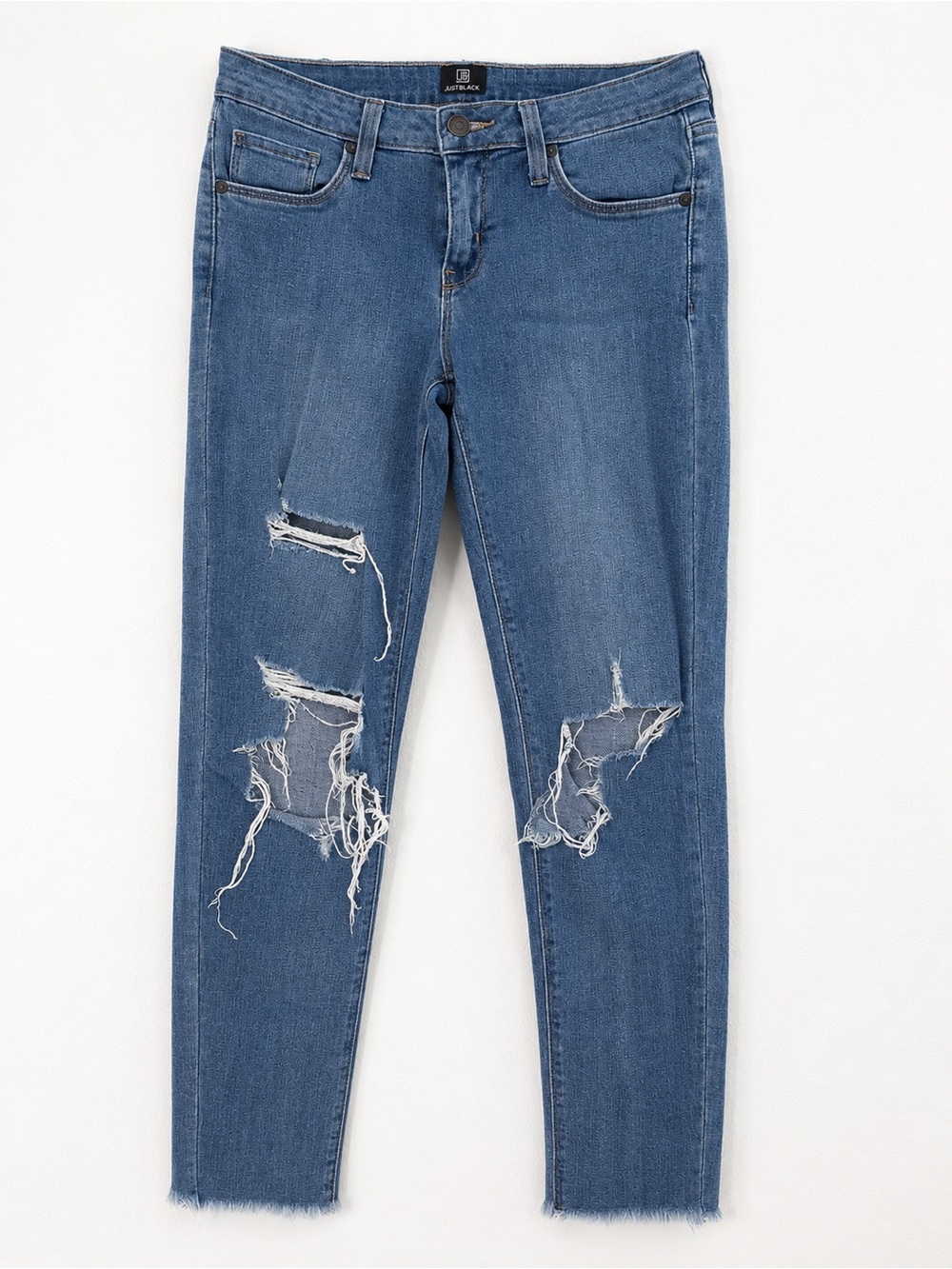 Just Black Ripped Skinny Jeans